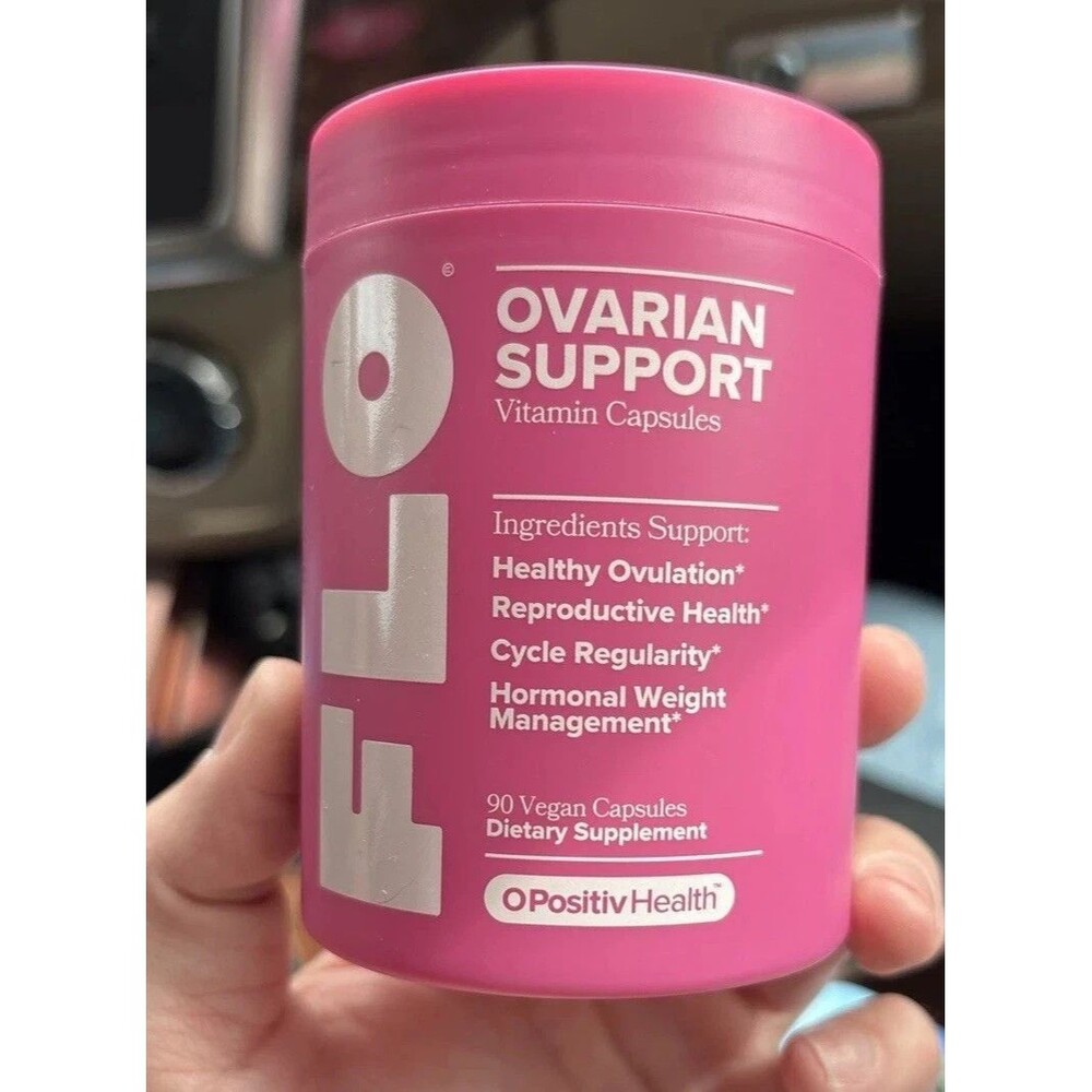 FLO Ovarian Support Vitamin 90 Vegan Capsules Hormone Balance